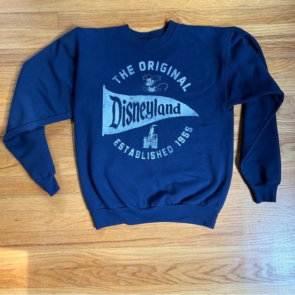 Disneyland Vintage Style Mickey Mouse Sweater Blue Unisex Adults Small - Picture 5 of 11